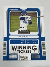 2021 Contenders Baseball Winning Tickets - Mookie Betts - Los Angeles Dodgers