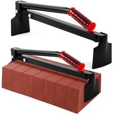 2 Pack Brick Tongs Adjustable Heavy Duty Bricks Lifting Tools with Plastic Ha...