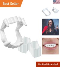 Durable Halloween Fangs 12-Pack White Teeth for Memorable Parties Favors