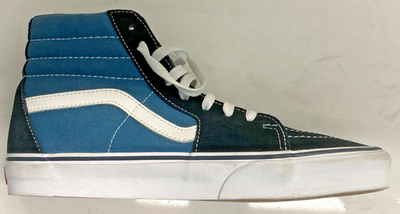 Vans SK8 Hi High Top Skate Shoes 
721356
Suede & canvas
Men’s 5
Navy Blue White Vans SK8 Hi High Top Skate Shoes Men main image 2