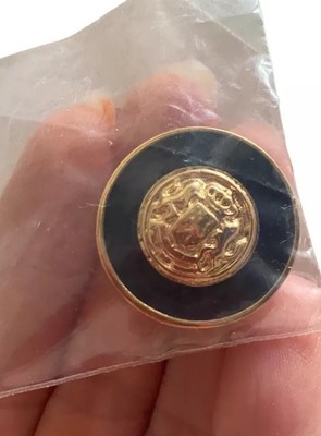 St John Replacement Button Navy Blue Gold Tone New Womens Jacket Suit Blazer 1 