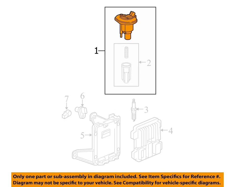 Paquete de encendedor de bobina de encendido GMC Envoy XL 2002-2005 Q031Q Foto 3 de 4