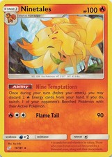 Ninetales Rare SM - Team Up 16/181 LP You Iribi on eBay