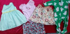 12 Month 5pc Cloths Lot Just You Carter Dress Shirt Pants Sleeper Bodysuit Lot48