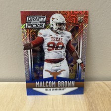 2015 Prizm Collegiate Draft Picks Red White & Blue Mojo /25 Malcom Brown 
