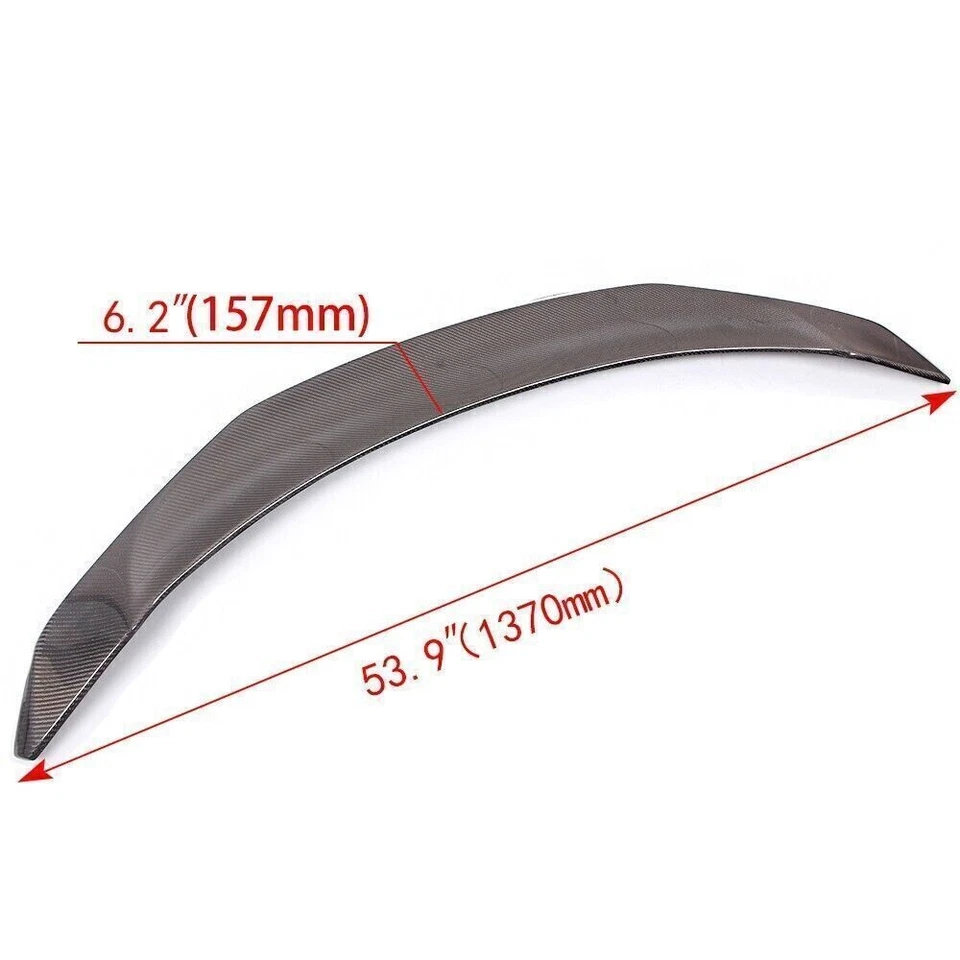 Alerón trasero 100 % fibra de carbono real estilo V para Tesla 2017-2023 modelo 3 Foto 3 de 4
