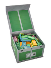 Coin Chest 2 - 150 wooden banknote tokens in a magnetic box.