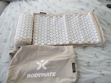 Acupressure Cream Mat & Pillow Set with Carry Bag &ndash; Stress & Muscle Relief