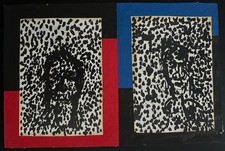 👉Collage des Berliner Kunstmaler Bruno Dunst (1940-2023)"Georg Baselitz"👈