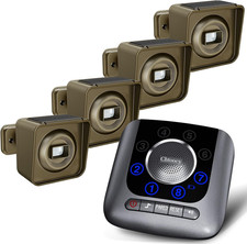 Solar Driveway Alarm Wireless outside 1/2 Mile Long Range, 3 Sensitivity  Weath