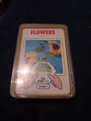TOP QUARTETTE BLUMEN KARTENSPIEL SUPER ZUSTAND