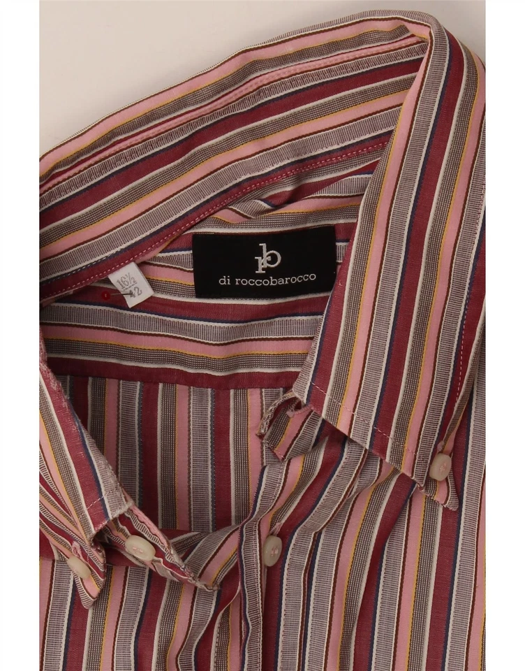 ROCCOBAROCCO Mens Shirt Size 42 16 1/2 Large Multicoloured Striped Cotton BL08 - Image 3 of 3