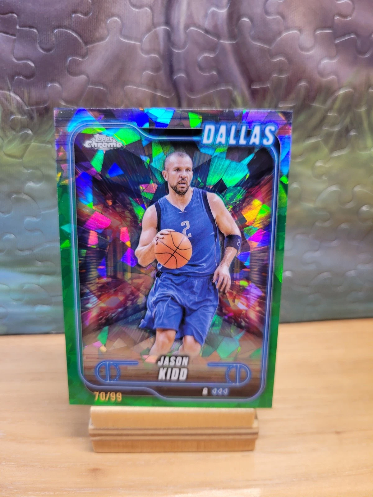 2024-25 Topps Chrome Sapphire Jason Kidd #129 Green Sapphire /99 Mavericks