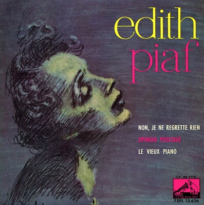 EDITH PIAF / Non, je ne regrette rien / VOZ AMO 7EPL13.626 Pre