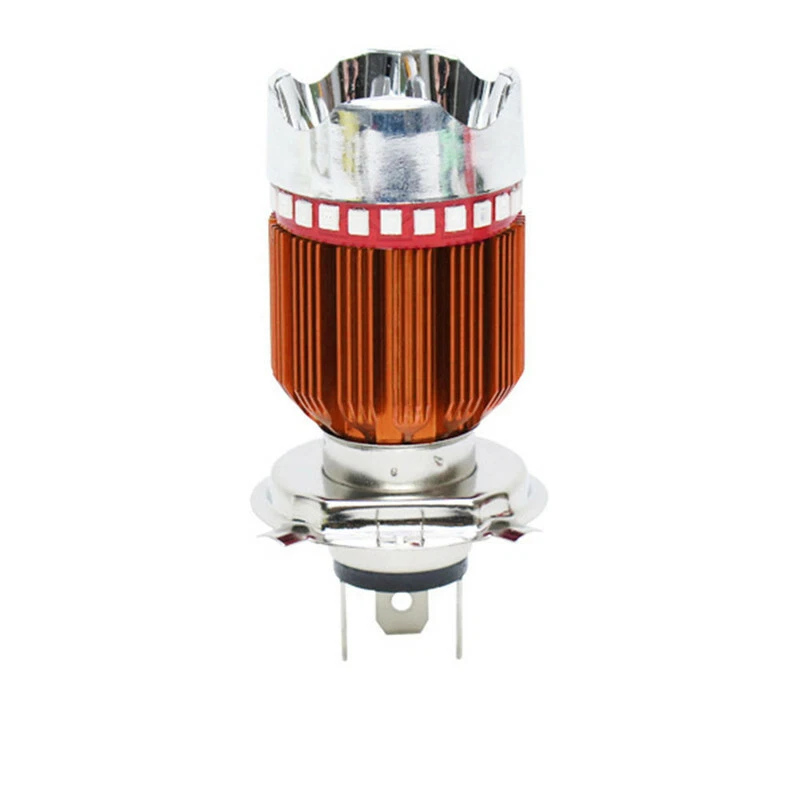 2X Strobe 9W White&RGB H4 Angel Eye Fog Lamp 900LM led Bulb Motorcycle Headlight - Image 2 of 4