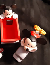 Disney Mickey Mouse Desk Accessories Pen Holder  Stapler in EUC