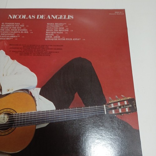 Nicolas De Angelis Guitar Guitar 12"Vinyl 1985 Delphine WEA 252415-1 NM/NM - Picture 12 of 12