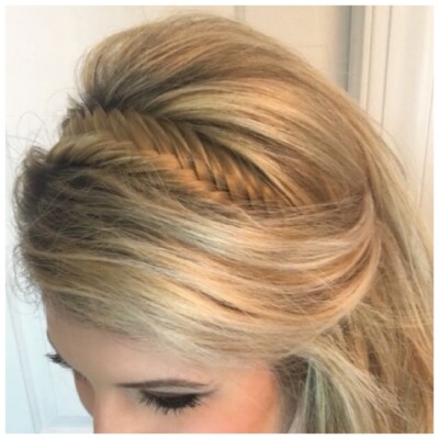 Flecht Stirnband Haar Zopf Fischschwanz Zopf verstellbar Boho Festival Haarband