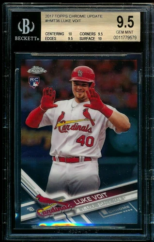 Luke Voit RC 2017 Topps Chrome Update ROOKIE Card#HMT36 BGS9.5!Cardinals 1B RC - Picture 1 of 1