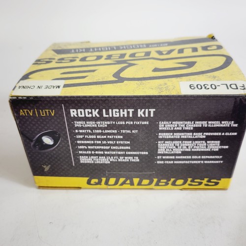 Quadboss Rock LED Light Kit Under Fender ATV UTV Jeep Truck Car Auto 568565 - Picture 2 of 6