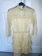 Pretty Little Thing Yellow Panel Tiered Mini Dress. Worn Once.