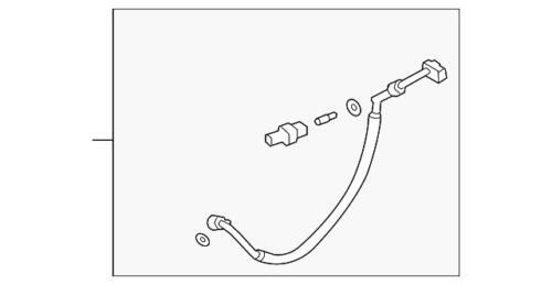 Línea de refrigerante de aire acondicionado para Ford Lincoln Aviator Explorer 2020-2024 (N/P L1MZ-19972DC)