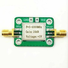 RF Amplifier Ultra Wideband Gain 20dB Medium Power Amplifier Board 5M-6GHz