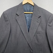 Oscar de la Renta Sport Coat Mens 43 Gray 2 Button