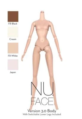 INTEGRITY TOYS NU FACE 12.5" Nu Face 3.0 Sunkissed Skin Tone Articulated Body~NIP