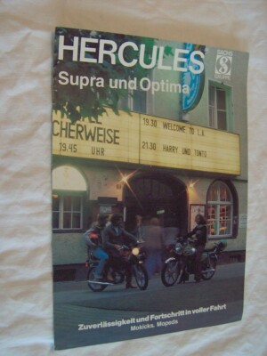 HERCULES SUPRA OPTIMA MOKICK SACHS MOPED SPORT BIKE SALE BROCHURE