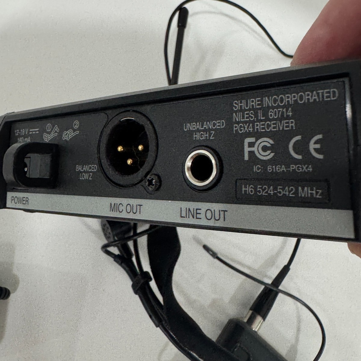 SHURE PGX1 PGX4 PERFORMANCE GEAR WIRELESS TRANSMITTER RECEIVER