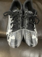 Men  s Under Armour Kick Sprint Spike Black White Track and Field Size USA 9 UK 8