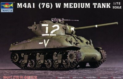 Trumpeter 07222 M4A1 (76) W Tank in 1:72 Bausatz Neu + OVP