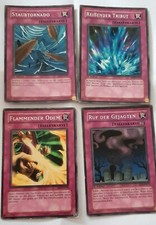 Yu-Gi-Oh Staubtornado, Reißender Tribut, Flammender Odem,Ruf der Gejagten