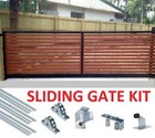 GALVANISED DIY Sliding Gate Kit 90mm Internal Wheel + Completed Kit with tracks