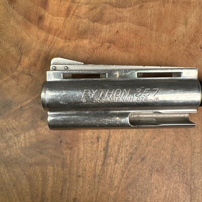 Colt Python 4  Barrel  .357 Mag 1974 Frame Number E67754 Nickel-N9