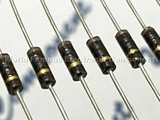 4pcs - S.E.I RC-1/4 10R 1/4W 5% Carbon Composition Resistor NOS JAPAN