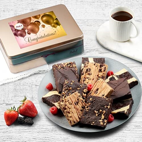 Dulcet Gift Baskets Chocolate Fudge Brownie Assortment Gift Fresh Baked Snacks - Picture 7 of 23