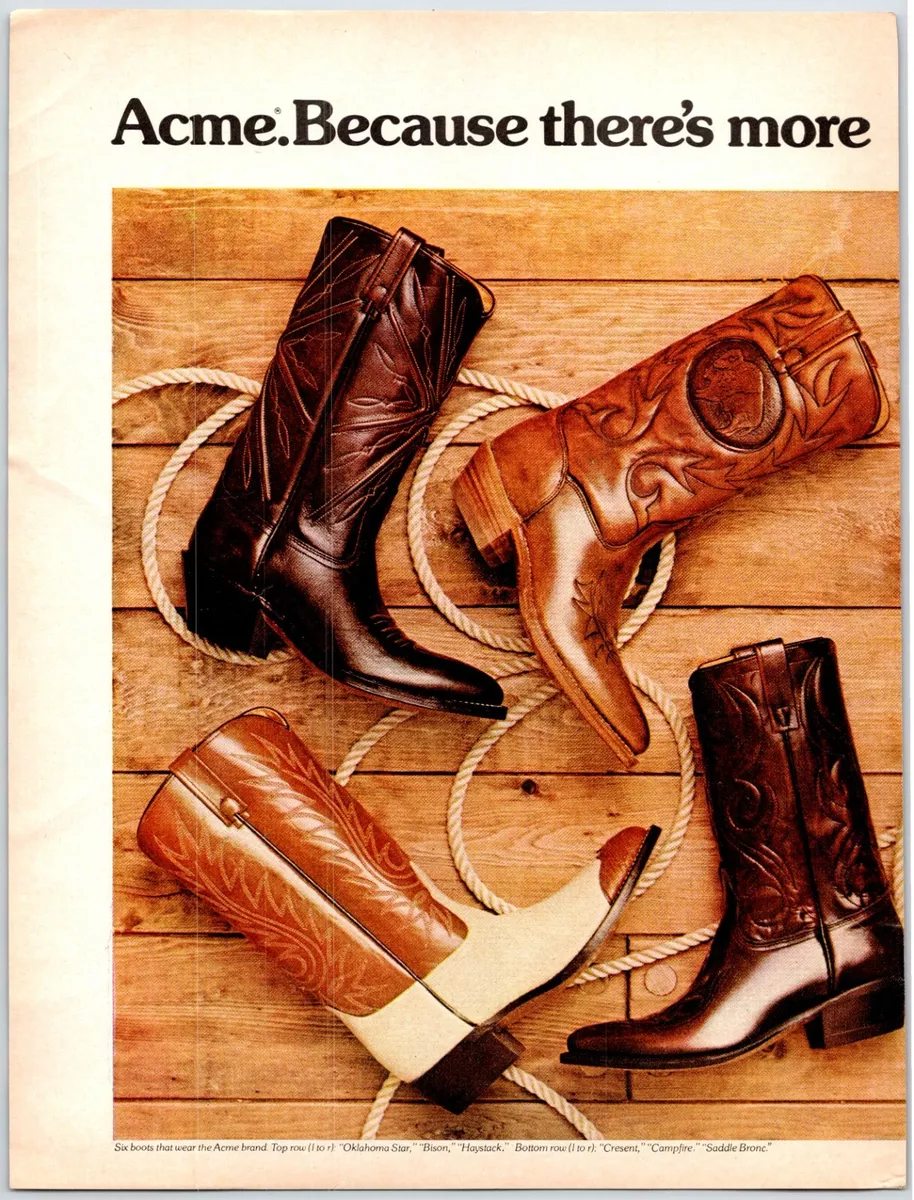 Acme Boots Vintage 1970 s 8.25