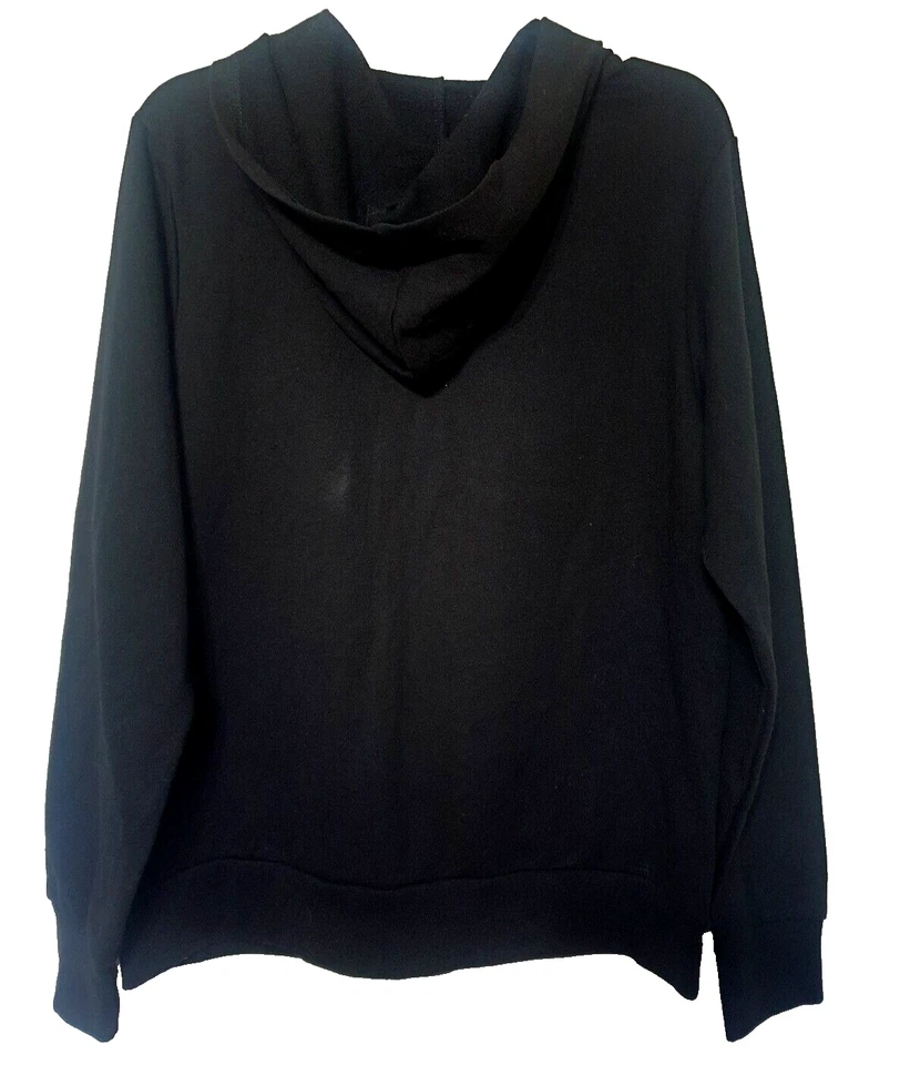 Chaqueta con Capucha Total Girl XL Plus 18 1/2 Negra Cremallera Completa Estampado Gráfico ESPERANZA NUEVA CON ETIQUETAS  Foto 4 de 4