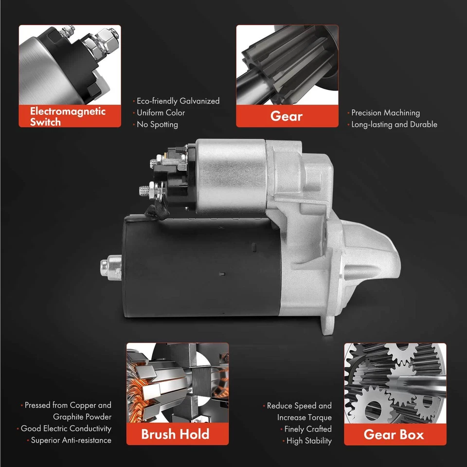 Nuevo motor de arranque para Saturn LS2 2000 L300 2001-2003 LW2 V6 3,0 L 1,5 KW 12 V CW 9T Foto 4 de 4