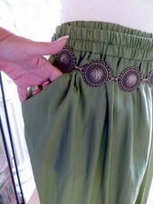 4869 Sempre Piu Hose grün Gr 52  2 Taschen Passend zur Jacke 4868