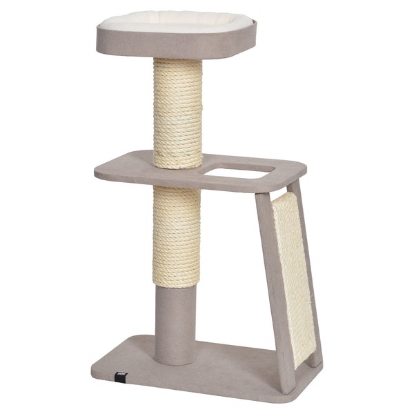 Europet Bernina Kratzbaum Miyato Braun 56X36X91 Cm KatzenmöBel Zen-Stil-image
