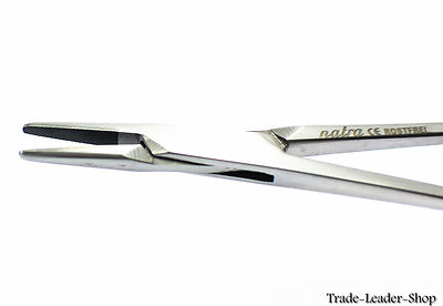 Mayo-Hegar Needle Holder 6.3” Straight — 16cm Surgical Suture Tool, TC Gold Seam