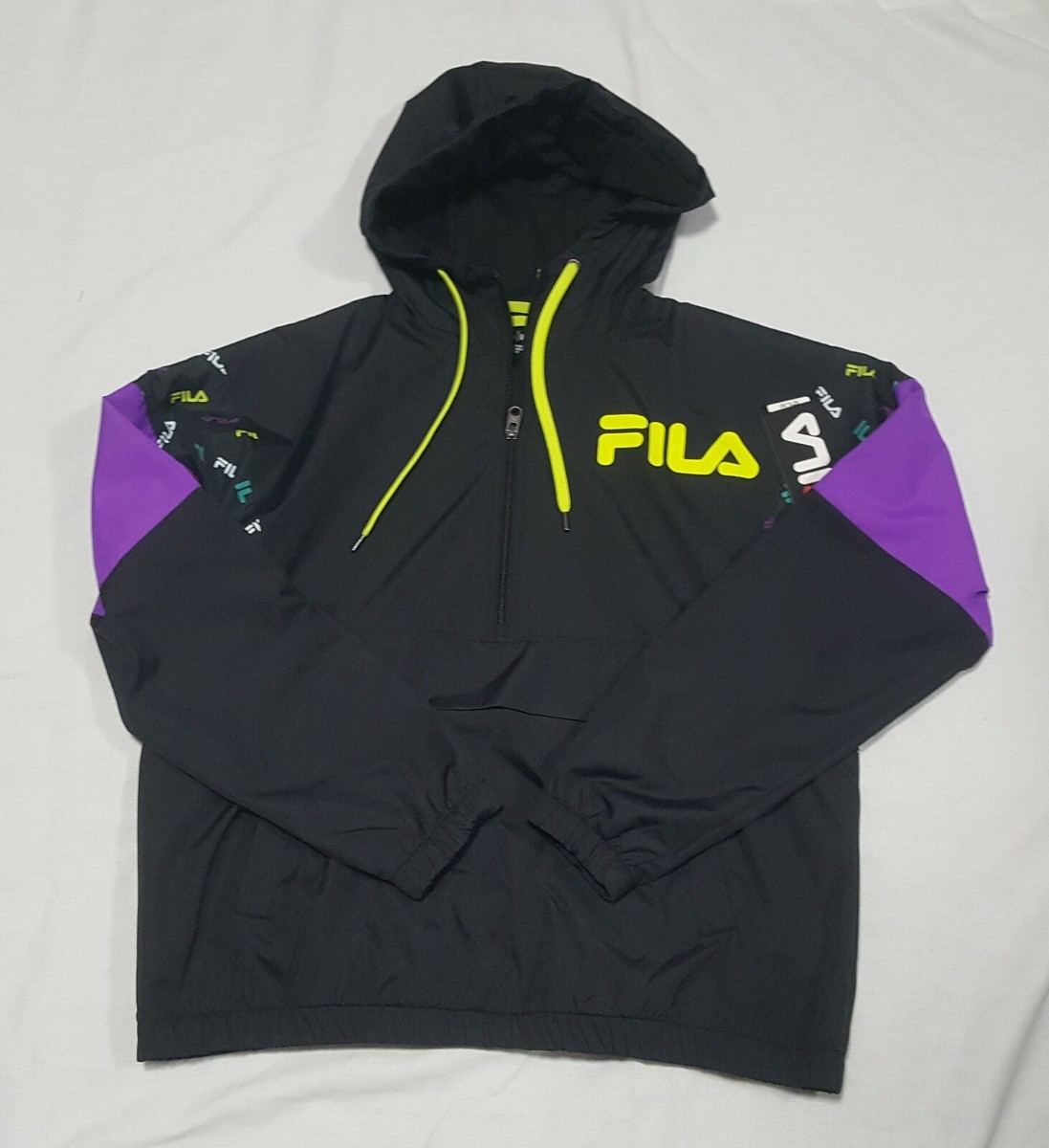 FILA Womens Classic Tru Stretch Race sweat shirt hoodie side