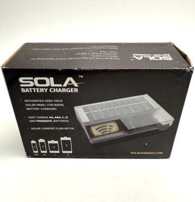 SEALED SOLA Rechargeable Solar Battery Charger Integrated High Yield Solar Panel