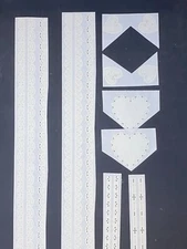 Mrs. Grossman's Lace Design Border Sticker Lot Large Mods Sheets Vintage 2000