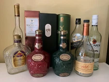 Empty Liquor bottle or Tin