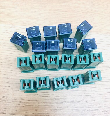 LOT OF 20 PEC OA3211 40AMP CARTIDGE FUSE SQUARE