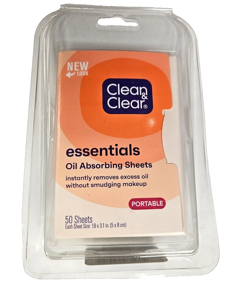 Oil Absorbing Sheets CLEAN & CLEAR 50ct ( 2 pack ) NEW LOOK ARRIVING! - Image 2 of 3